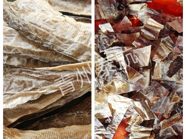 干魚(yú)皮切斷效果對(duì)比